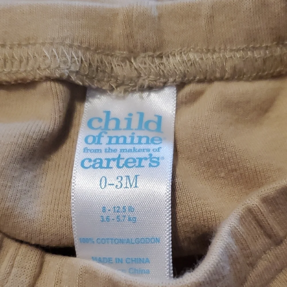 🐻 Carter's Tan Kids Bloomers